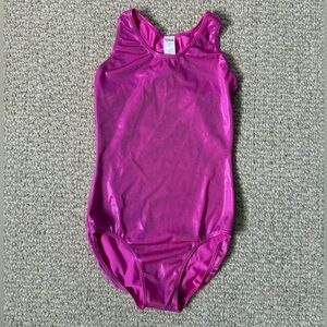 Metallic Pink Gymnastics Leotard Adult Small
